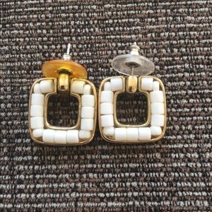 Vintage Beaded Post Earrings